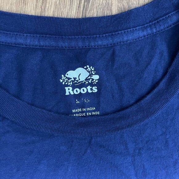 Roots Blue Ombre Dyed T-Shirt Sz XL - Picture 4 of 8